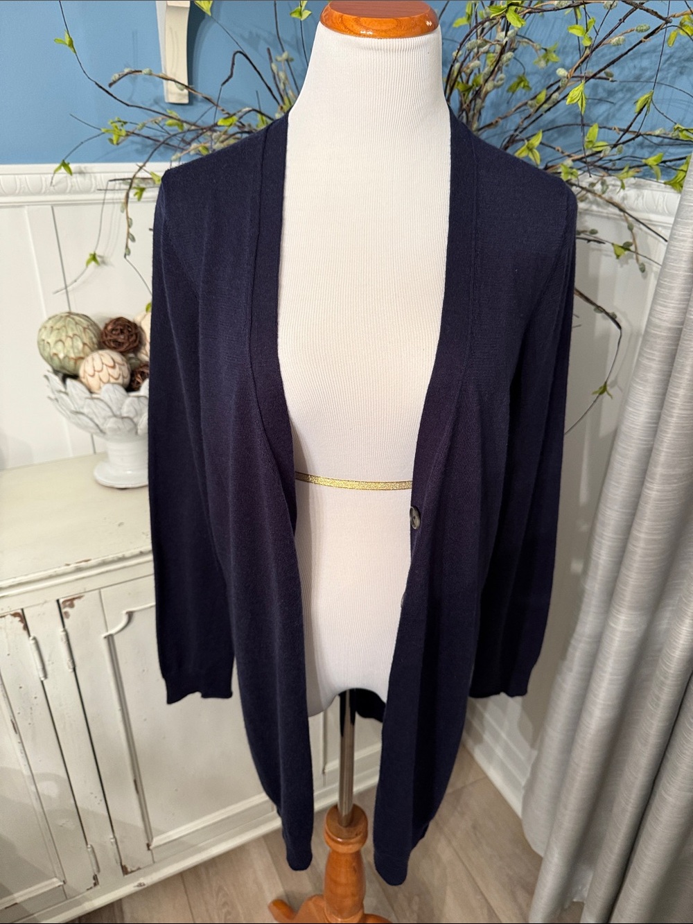GAP Navy tunic cardigan Open-Front Cardigan